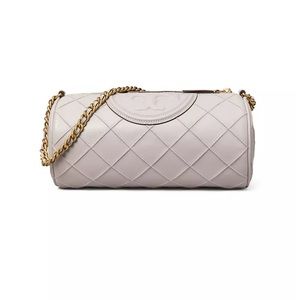 NWOT Tory Burch Fleming Soft Leather Barrel Bag